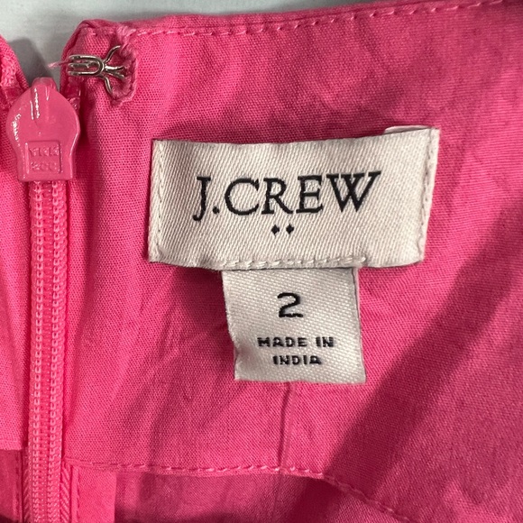 NWT J. Crew Upper Wrap Dress Hot Pink sleeveless MIDI too maxi length Size 2 - Picture 4 of 6